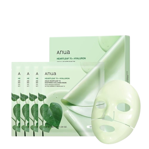 Anua – Heartleaf 70 Soothing Collagen Mask 1pc