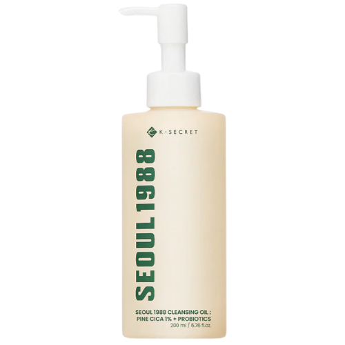 K-SECRET – SEOUL 1988 Cleansing Oil: Pine Cica 1% + Probiotics, 200ml