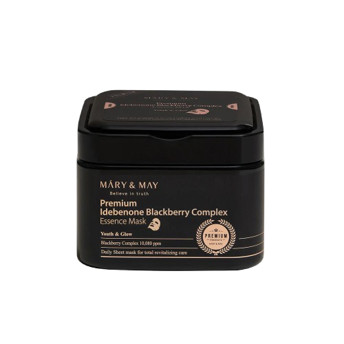 Mary & May – Premium Idebenone Blackberry Complex Essence Mask, 20EA/250g